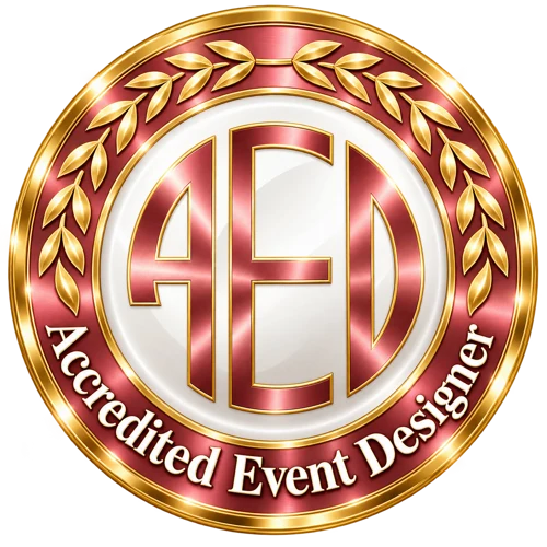 Accredited Event Designer credential seal